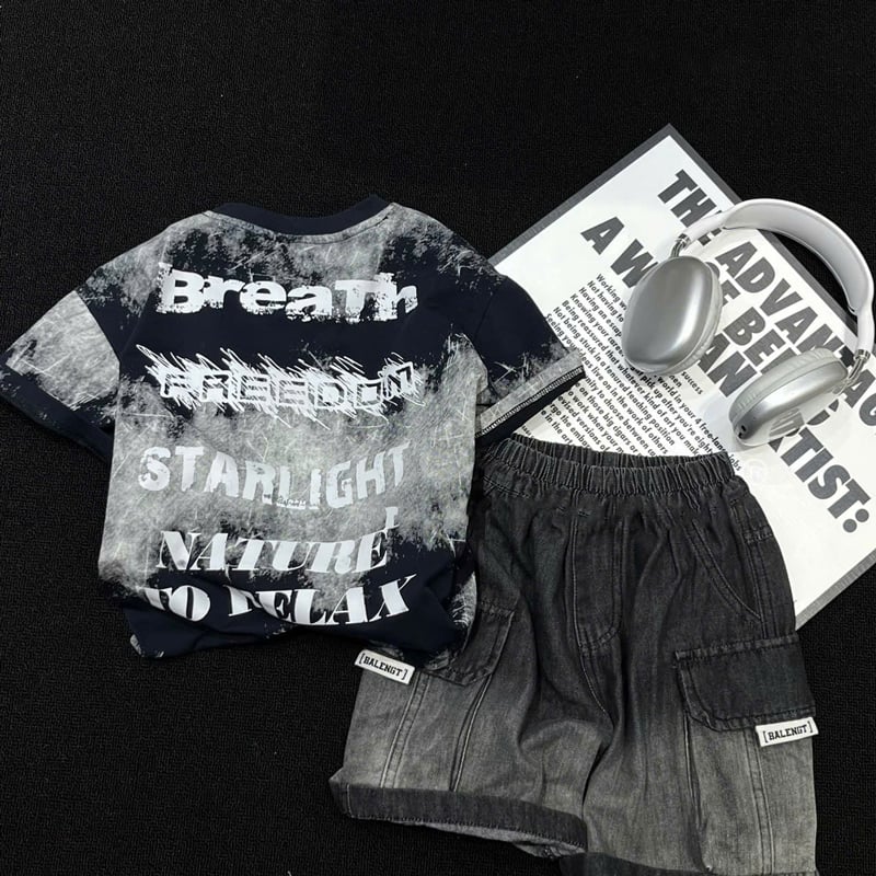 Bộ jean Quảng Châu bé trai ABSO 9828