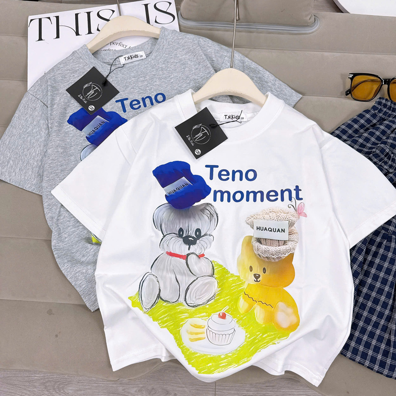 Bộ váy bí bé gái gấu cún