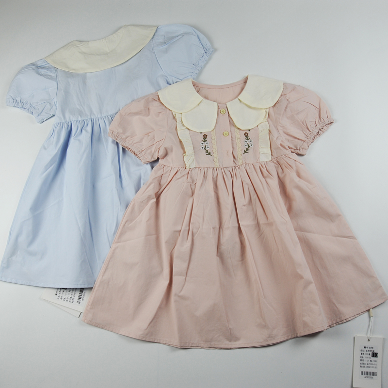 Đầm bé gái tiểu thư thêu hoa