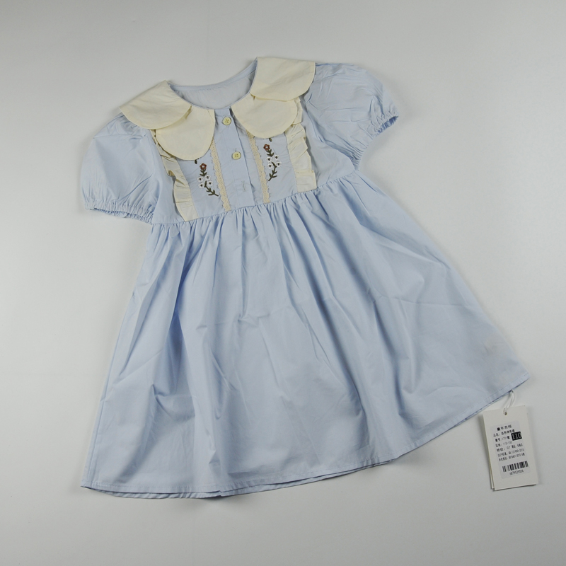 Đầm bé gái tiểu thư thêu hoa