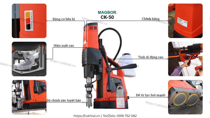 Máy khoan từ công nghệ Đức Magbor