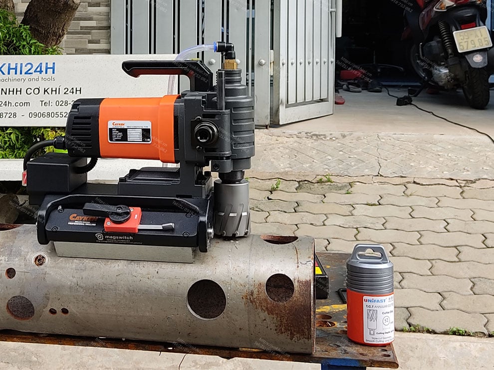 máy khoan từ đế vĩnh cửu chuyên khoan ống, bề mặt cong vênh