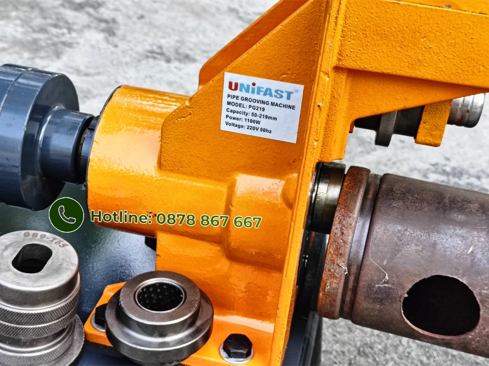Máy cán rãnh ống làm cùm Unifast PG219