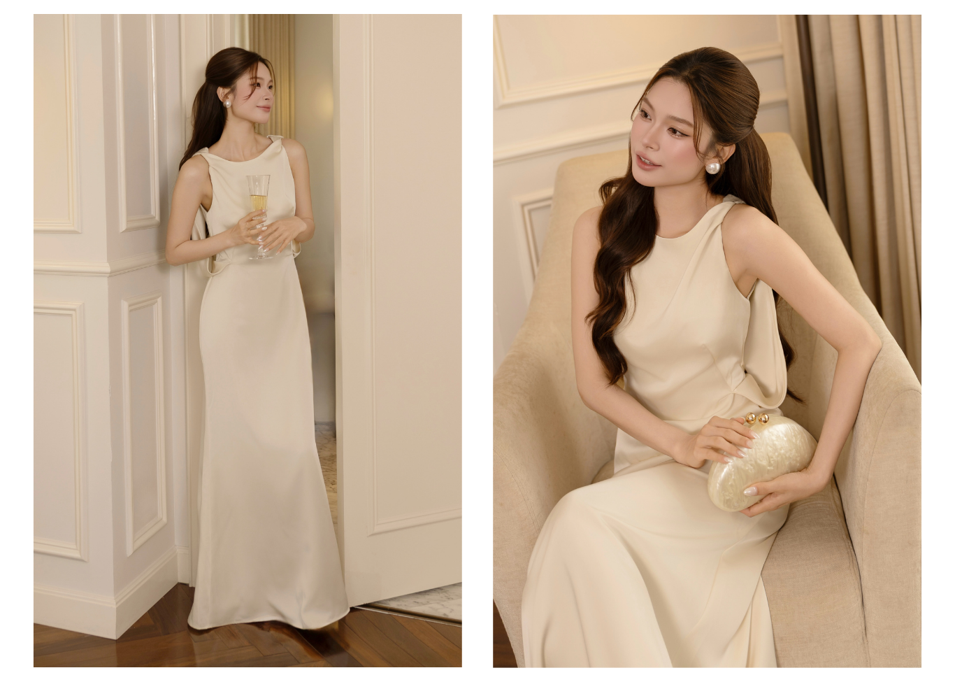 Top 5 Mẫu Đầm Lụa Dài Thanh Lịch Cho Tiệc Cưới Và Sự Kiện