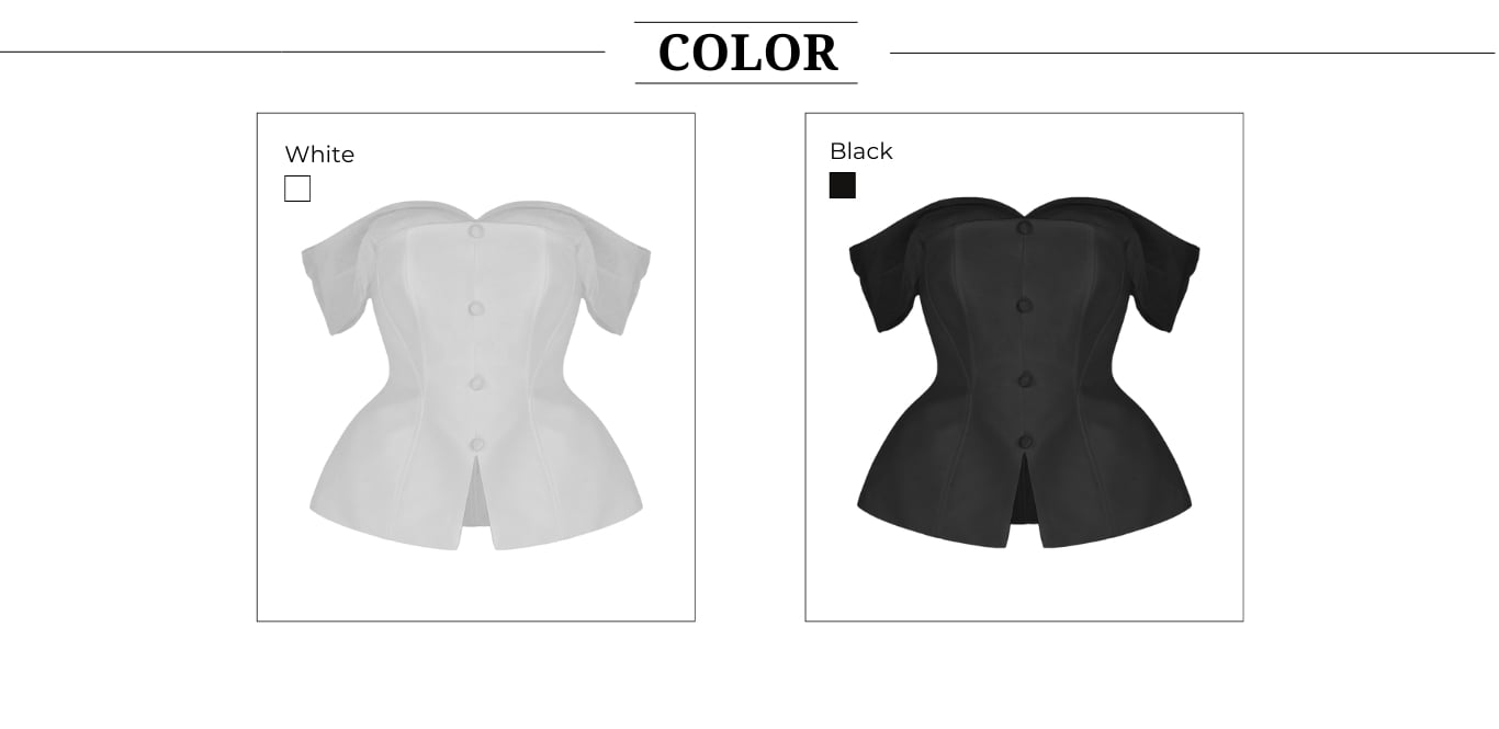 Áo kiểu tiệc cúp ngực dáng peplum A4593A - Bảng màu