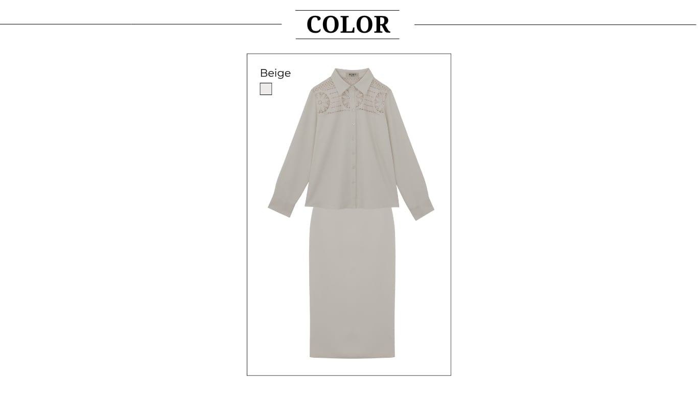 Set công sở dài sơ mi váy suông K4551T - Bảng màu