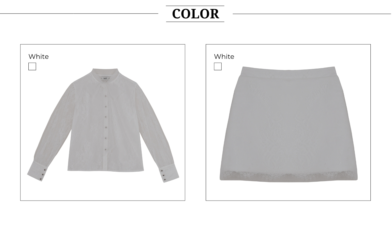 Set tiệc ren ngắn cổ nơ tay dài K4541T - Bảng màu