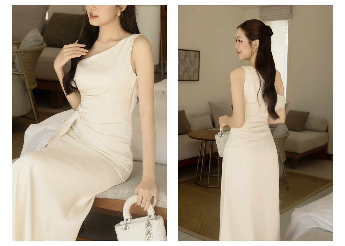 Đầm body tiệc lụa dài đuôi cá DAE05A - Lookbook 2