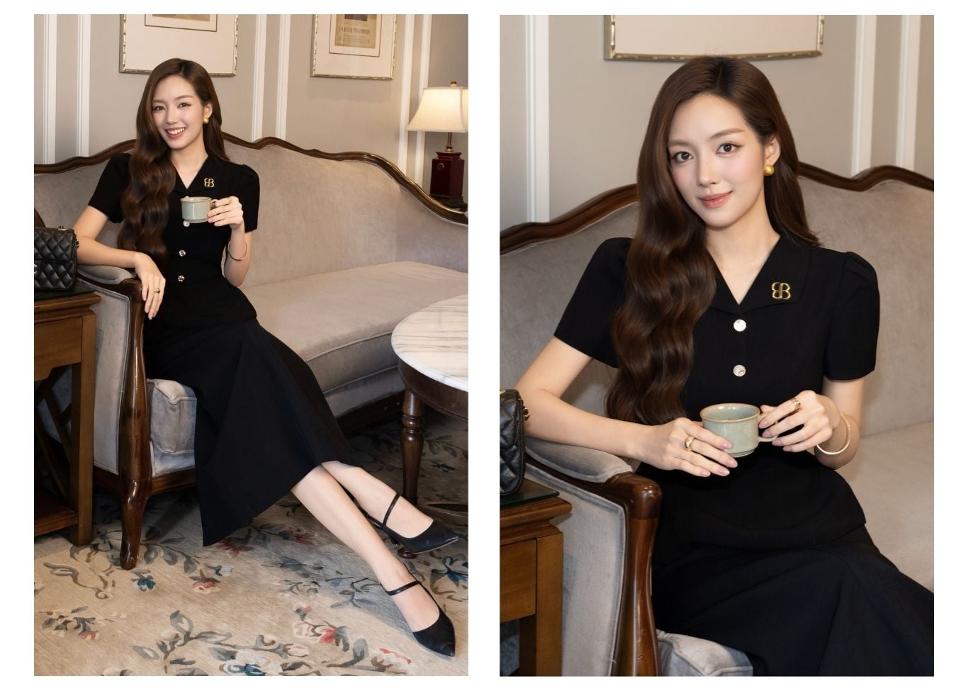 Áo Kiểu Công Sở Cotton Tay Ngắn - AAI25A