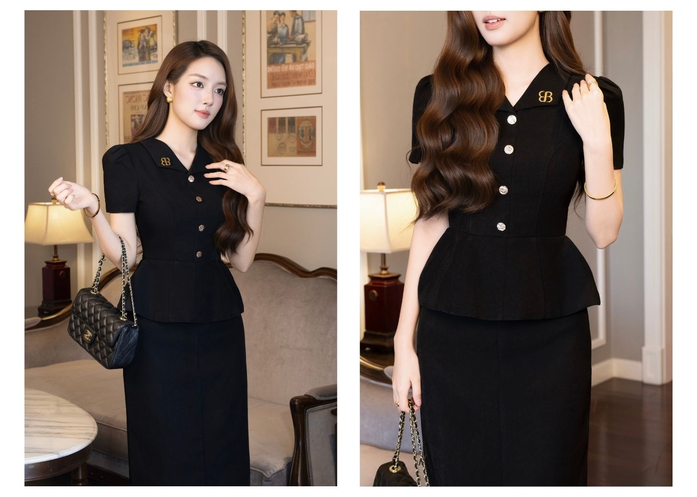 Áo Kiểu Công Sở Cotton Tay Ngắn - AAI25A