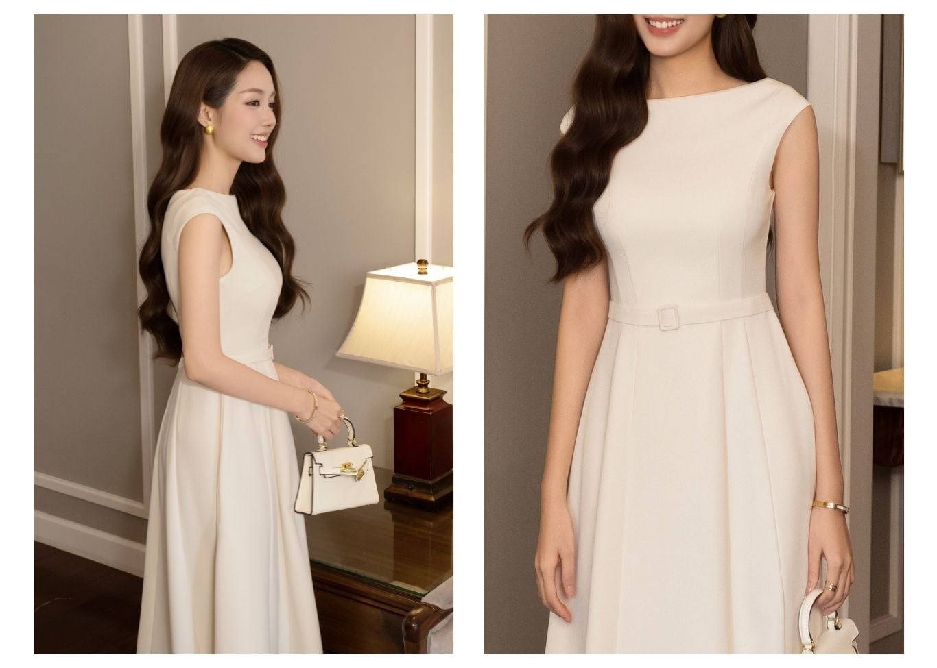 Đầm Xòe Công Sở Cotton Dài Xòe - DAI22A