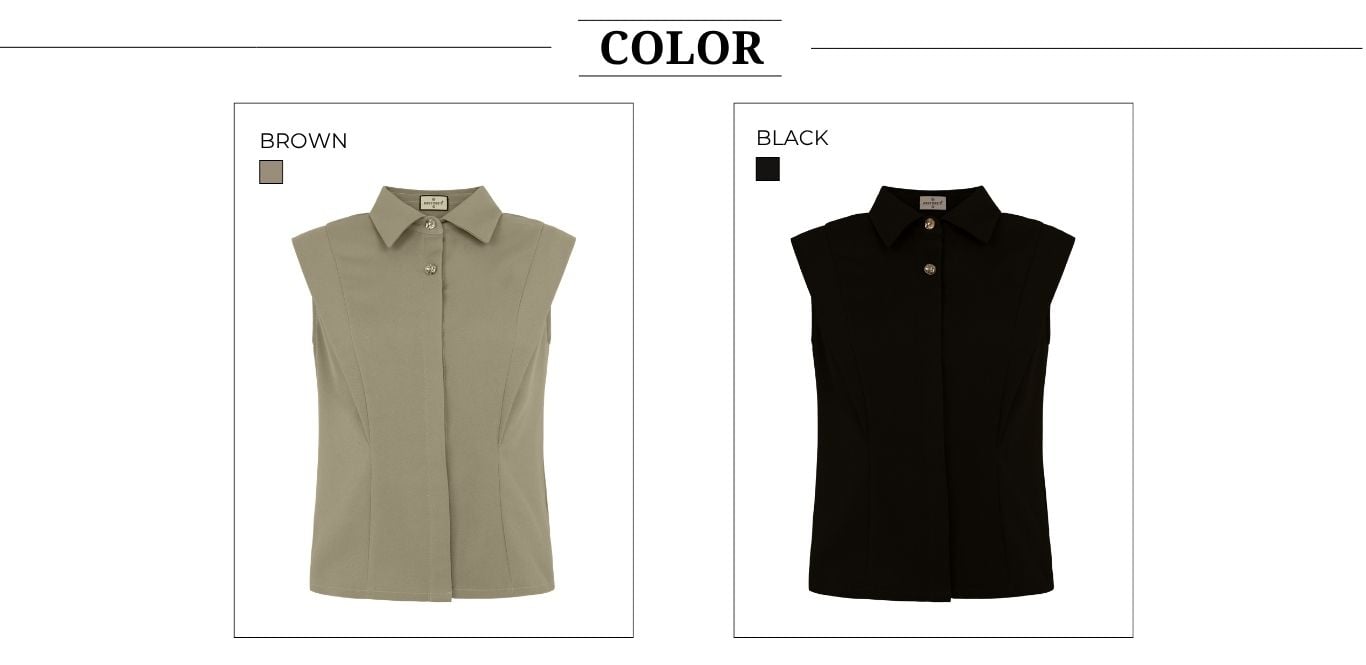 Áo Kiểu Công Sở Cotton Cổ Sơ Mi - AAK27T