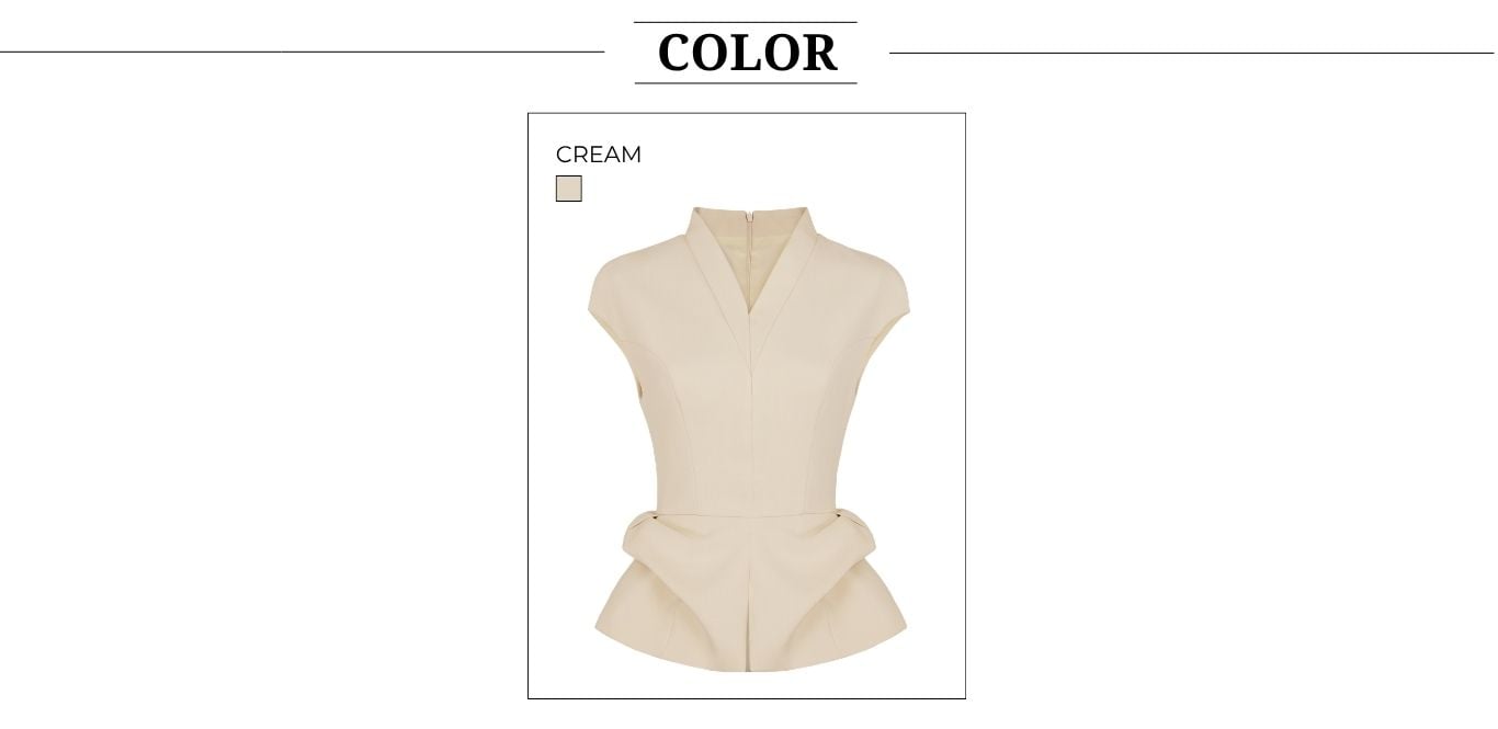 Áo Kiểu Tiệc Cotton Cổ V - AAK13B
