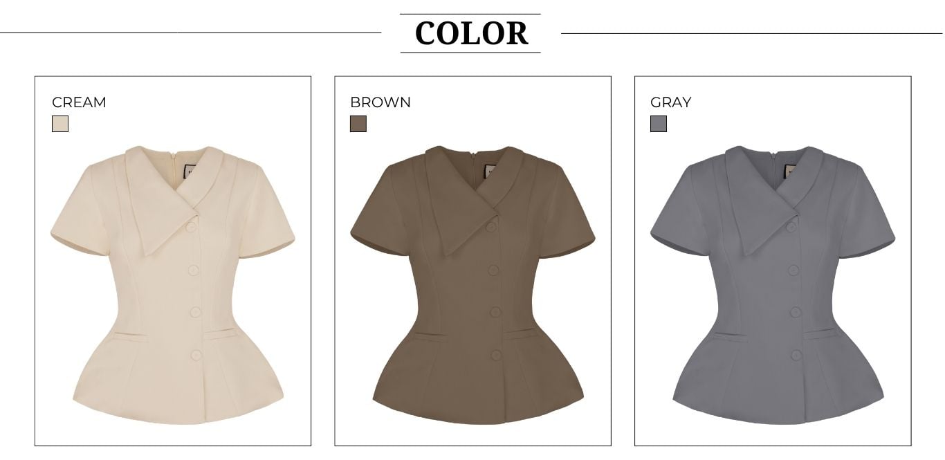 Áo Kiểu Công Sở Cotton Tay Ngắn - AAK26T