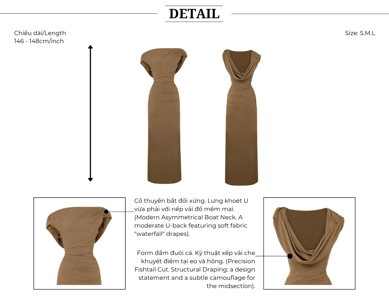 Đầm body tiệc thun dài cổ thuyền DAF04T