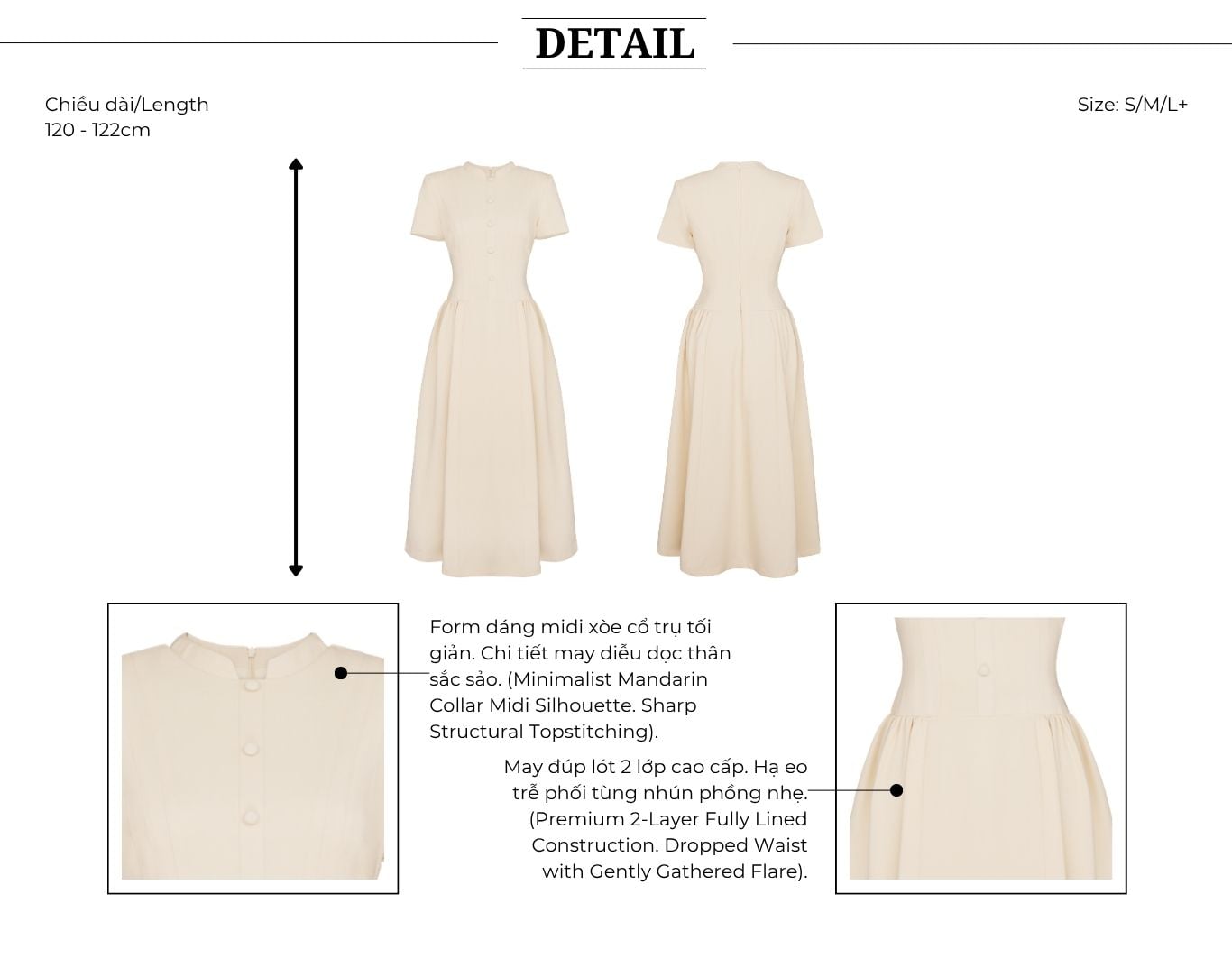 Đầm Xòe Công Sở Cotton Dài - DAK22A