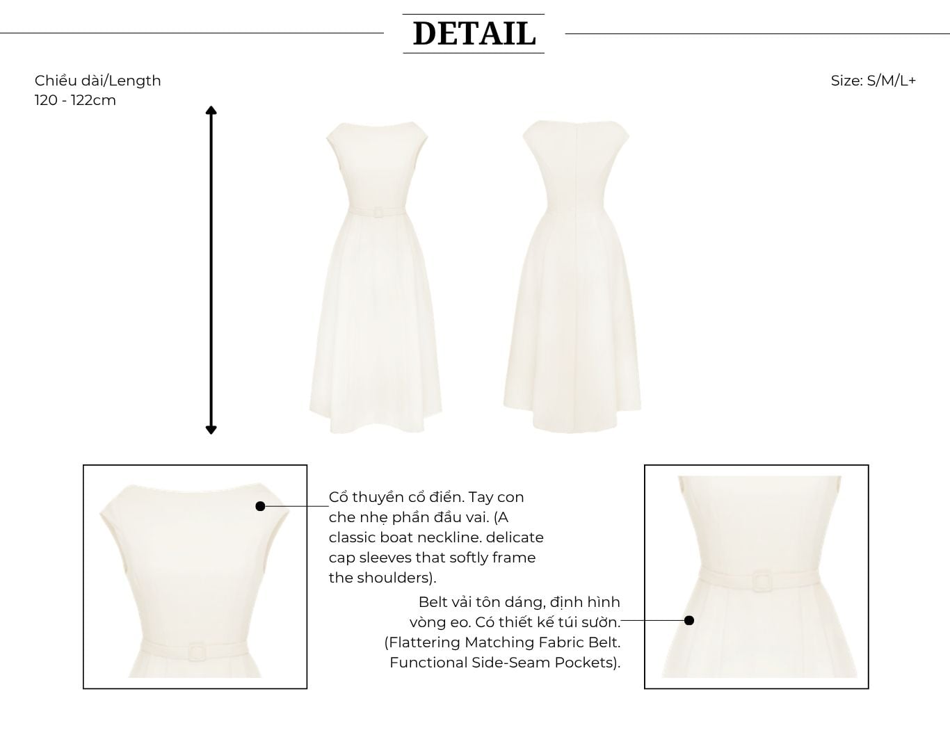 Đầm Xòe Công Sở Cotton Dài Xòe - DAI22A