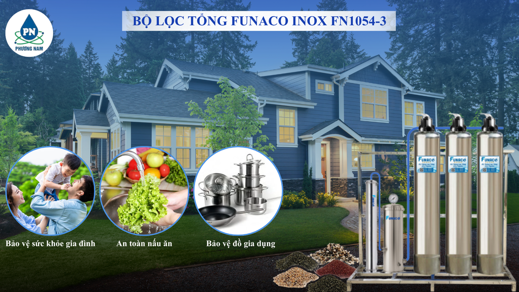 Funaco Inox FN1054-3 - Phương Nam Water 1