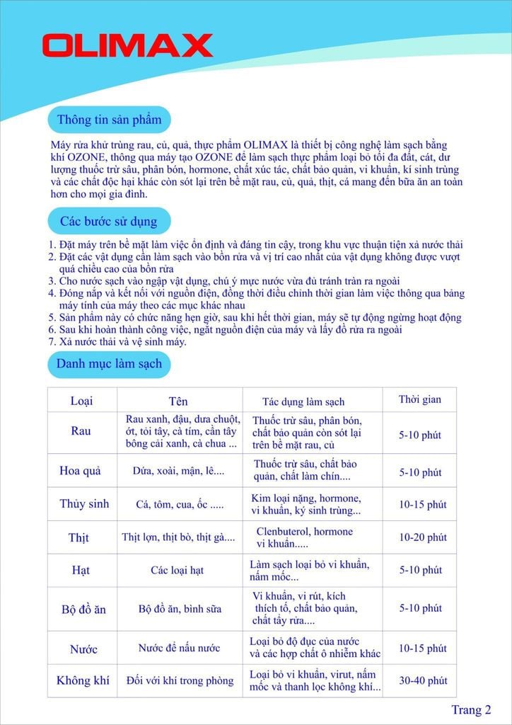 Olimax - Phương Nam Water 2