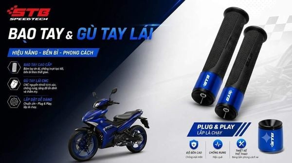 combo gù tay lái và bao tay chống trượt
