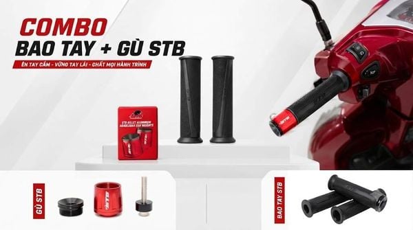 combo gù tay lái stb và bao tay stb