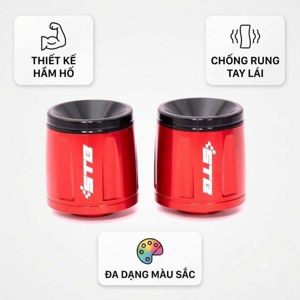 tay lái nhôm CNC STB - đồ chơi xe máy giá tốt