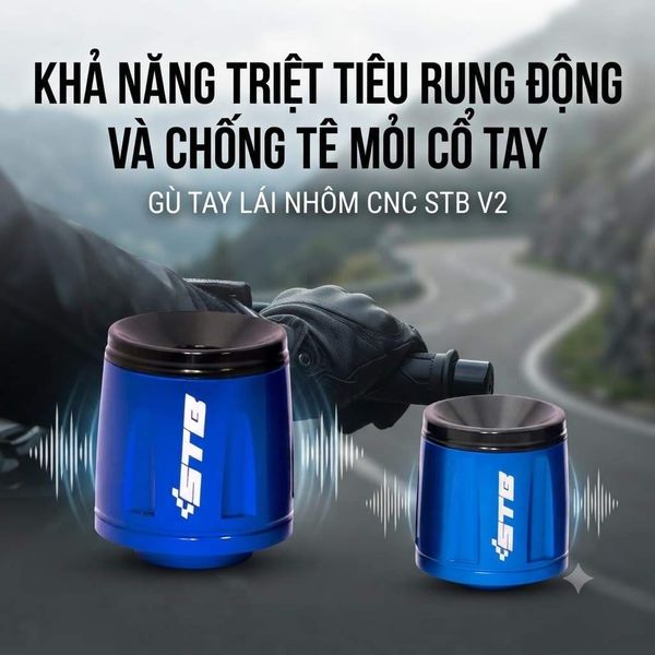 Gù tay lái nhôm CNC STB V2