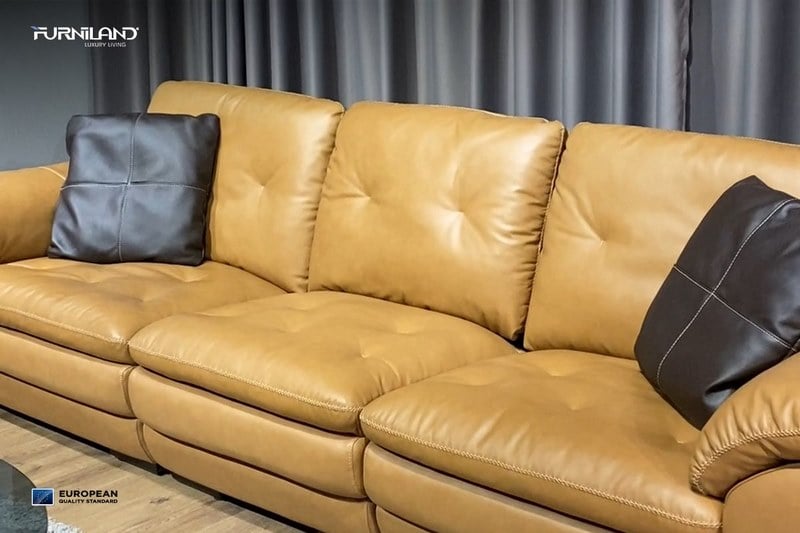 Ghế Sofa Da Thật Nhập Khẩu Romano băng