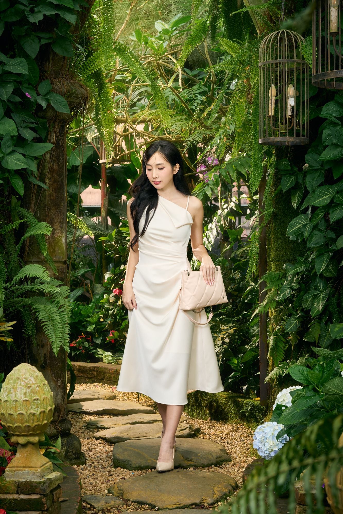 Túi Yuumy (Thời trang nữ chần bông quả trám size 28 - Túi đeo chéo da Seasand YN280)