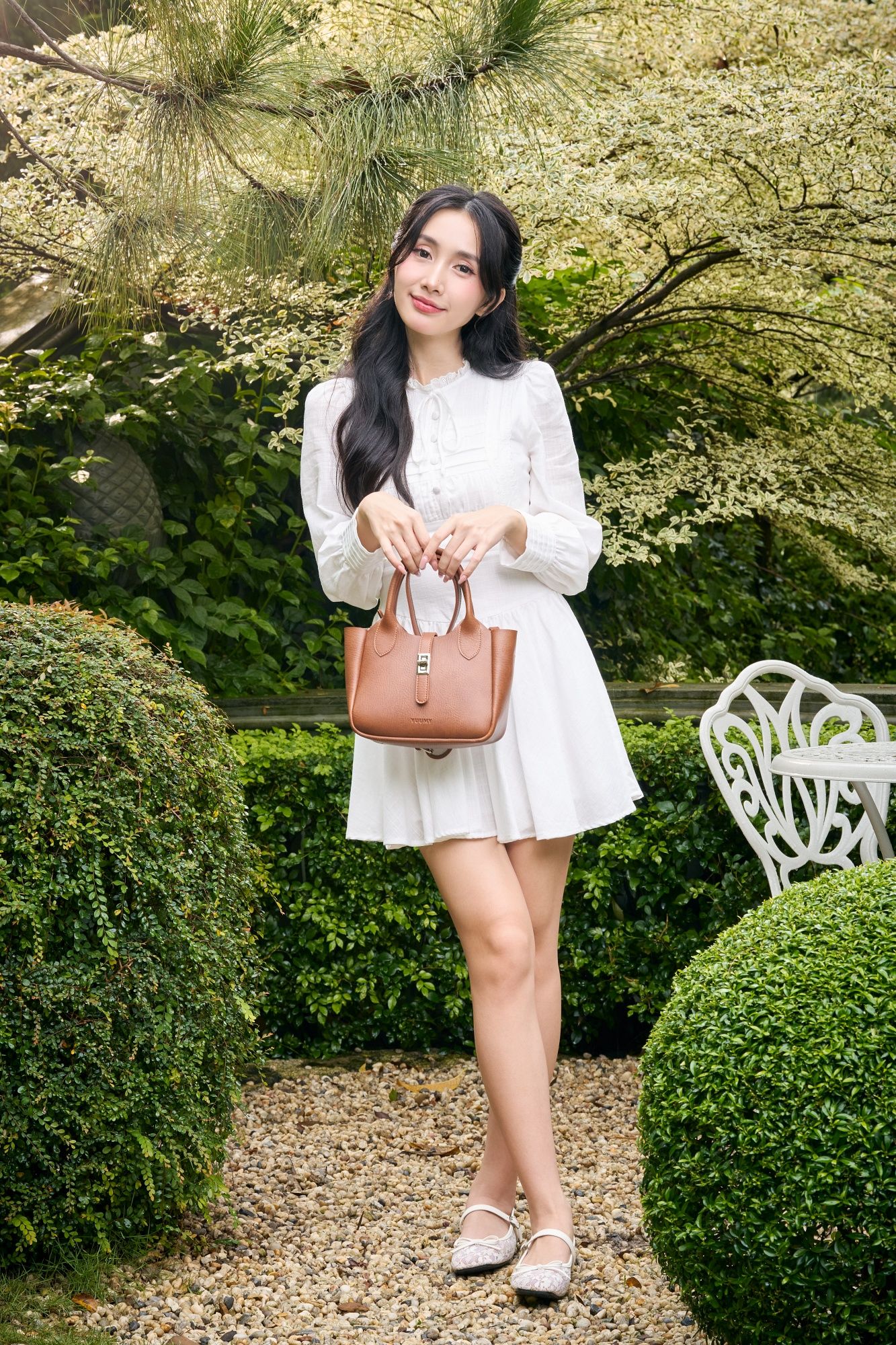 Túi Yuumy (Thời trang nữ phối quai xách - Túi xách da Bergen YTX78B) màu bò