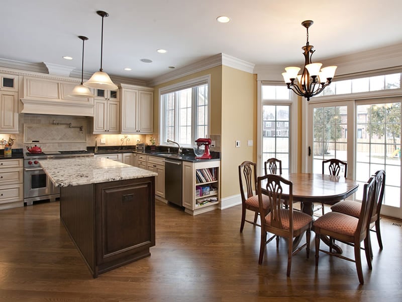 Gạch giả gỗ cho phòng bếp