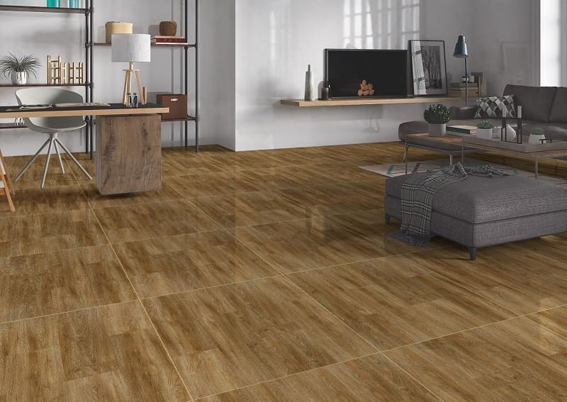 lát gạch vân gỗ bóng đẹp