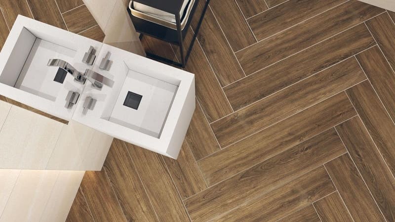 gạch giả gỗ xương cá