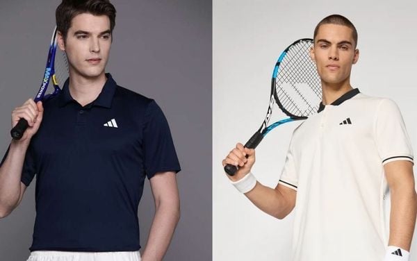 Áo polo nam được ưa chuộng trên sân tennis bởi phong cách lịch lãm