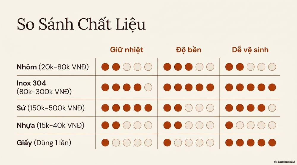 Các Loại Phin Cafe: So Sánh Chi Tiết Để Chủ Quán Chọn Đúng Ngay Lần Đầu