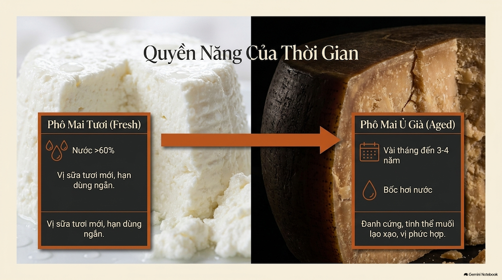 Phân loại theo thời gian ủ chín và độ ẩm