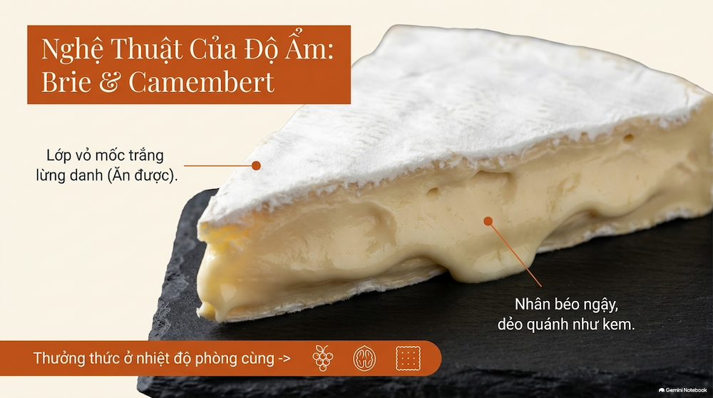 Nhóm Phô mai Tươi & Mềm (Fresh & Soft Cheese) — Nghệ thuật của độ ẩm