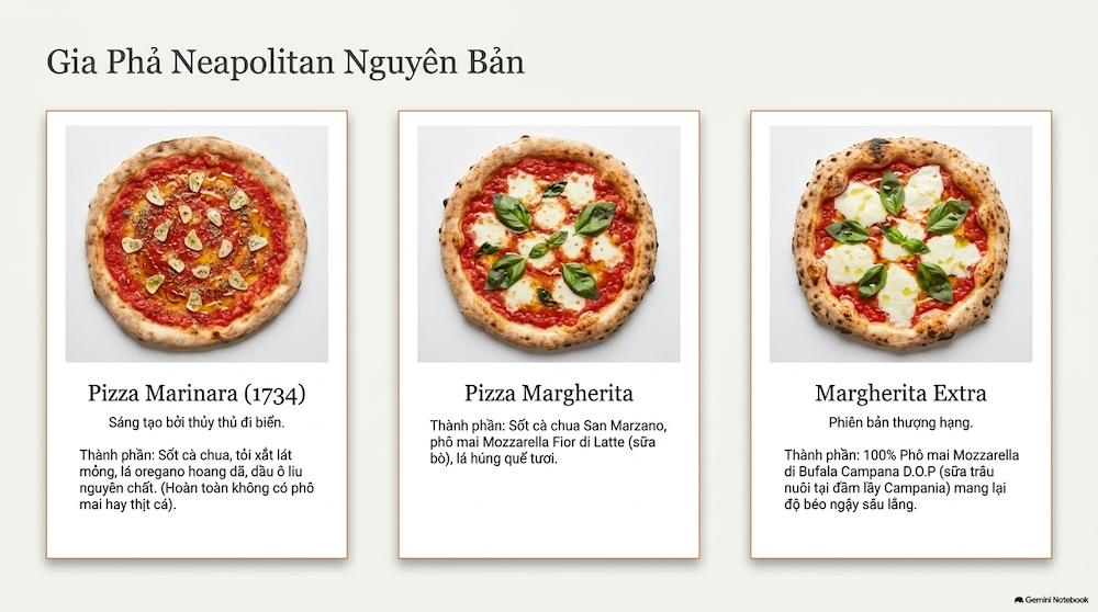 Pizza Napoletana — Bản sắc di sản miền Nam với viền phồng mềm xốp