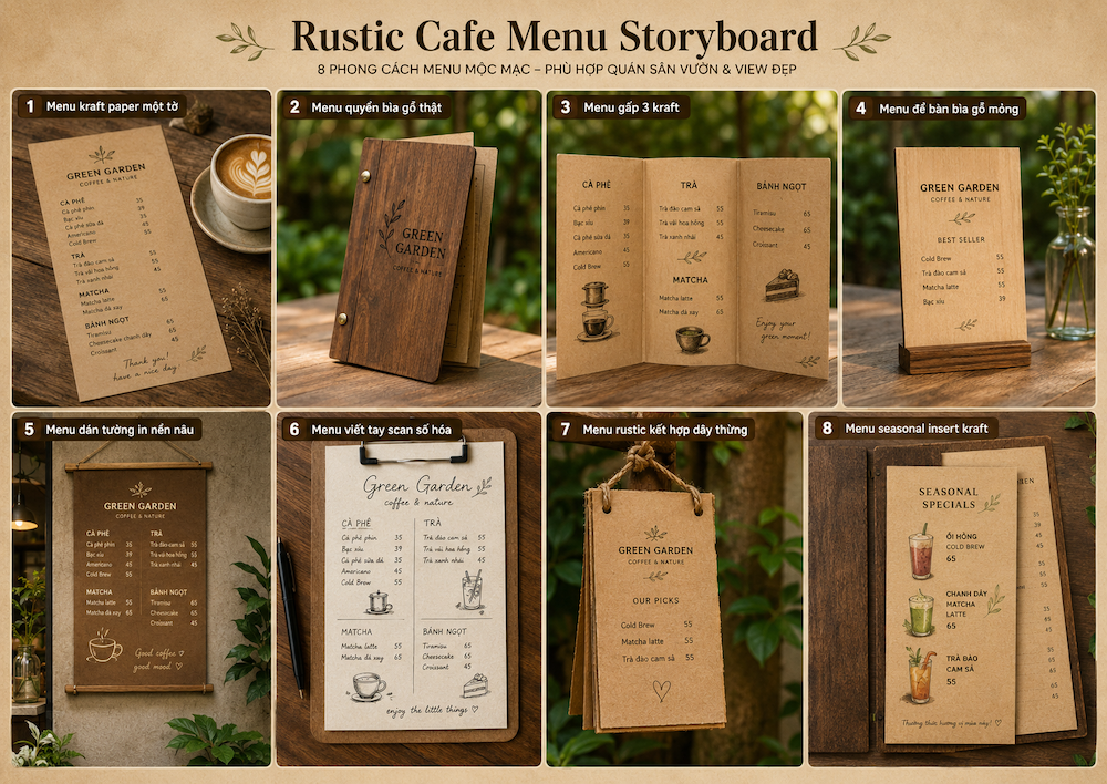 Mẫu Menu Quán Cà Phê Đẹp: Hướng Dẫn Chi Tiết Từ A Đến Z Cho Chủ Quán Nhỏ Và Vừa