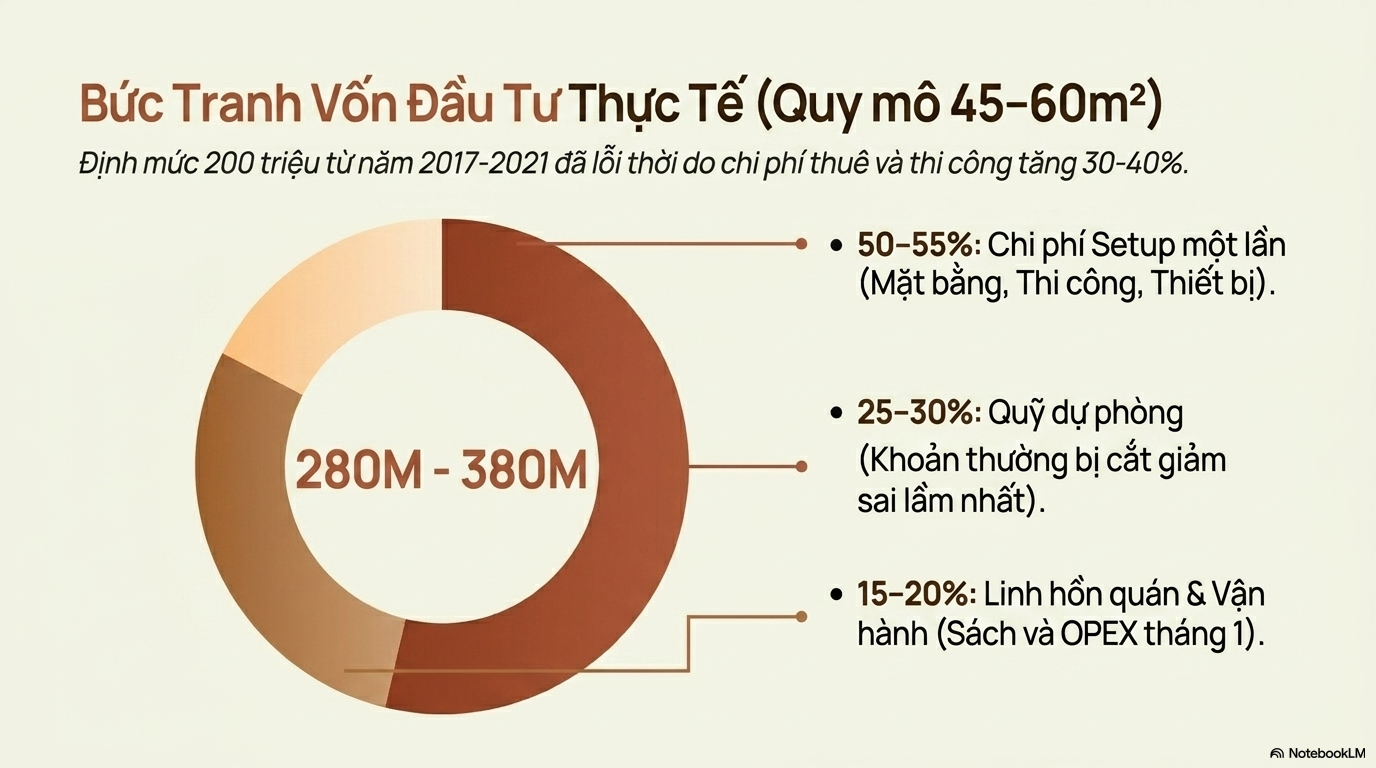 Mở Quán Cafe Sách Bao Nhiêu Vốn? Mọi Con Số Bạn Cần Biết Trước Khi Đầu Tư