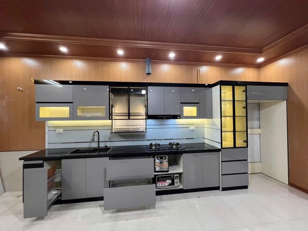 Mẩu tủ bếp nhựa acrylic đẹp