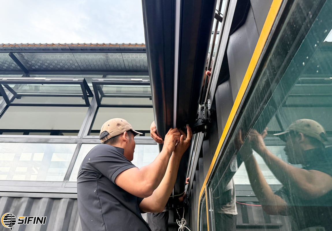 Mái hiên tự động fullbox