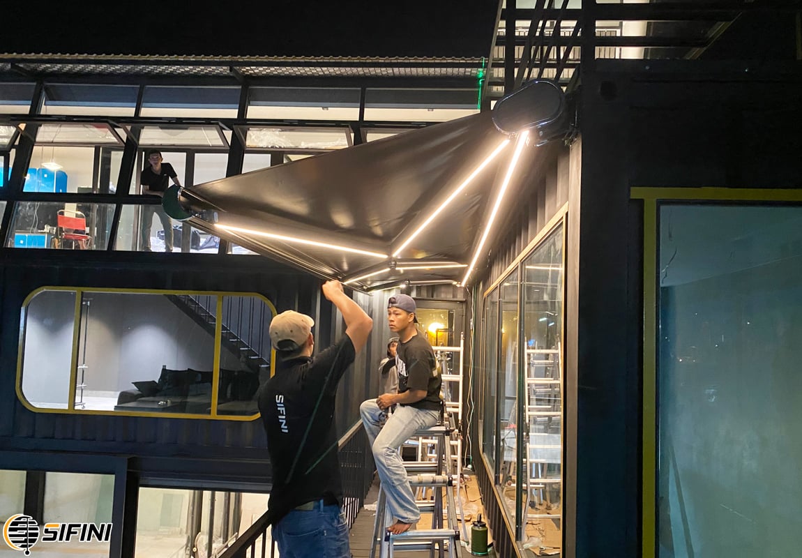 Mái hiên tự động fullbox