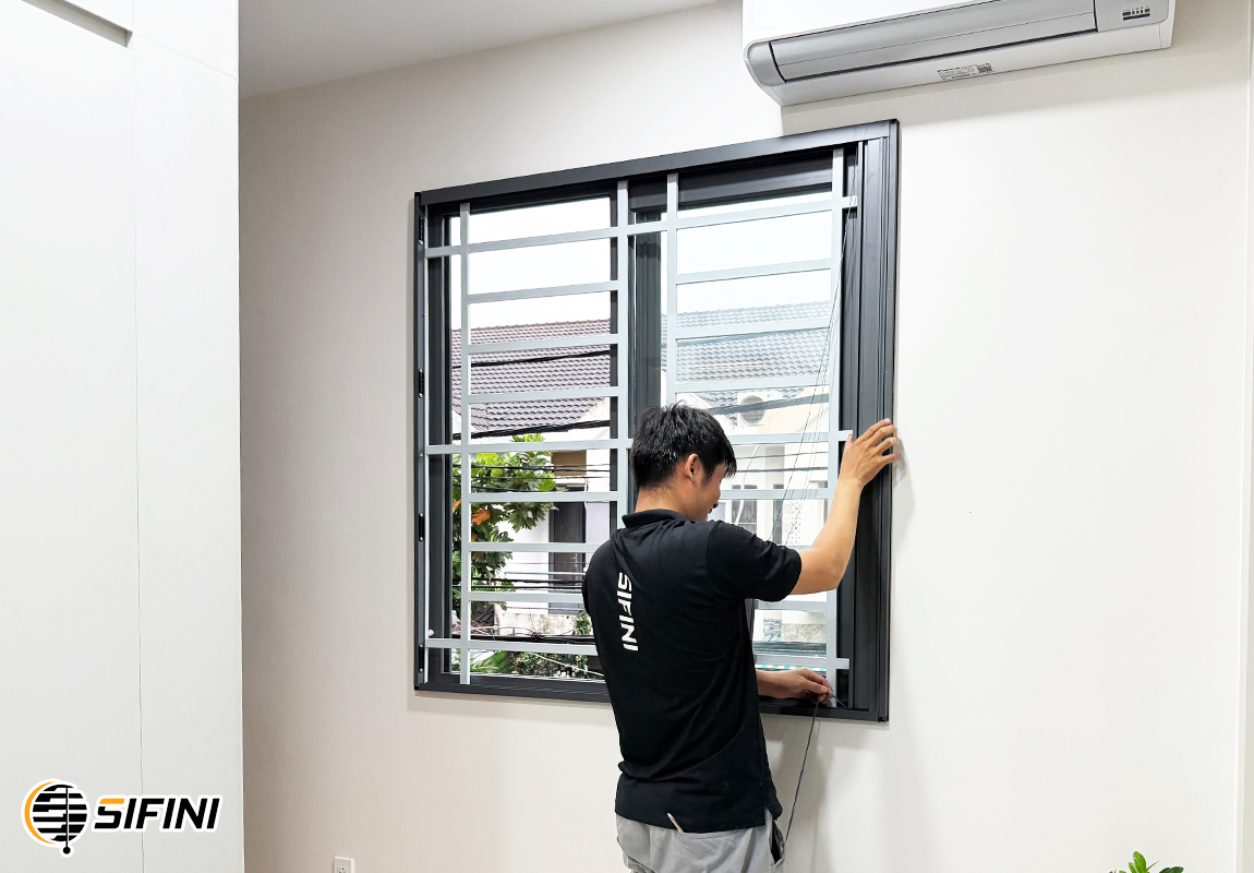 Rèm tổ ong cửa sổ