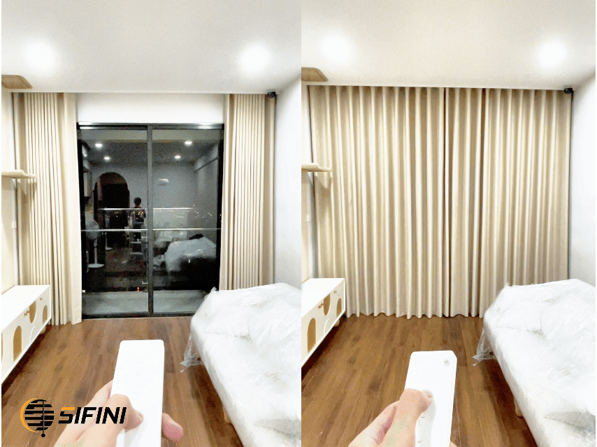 Rèm vải động cơ