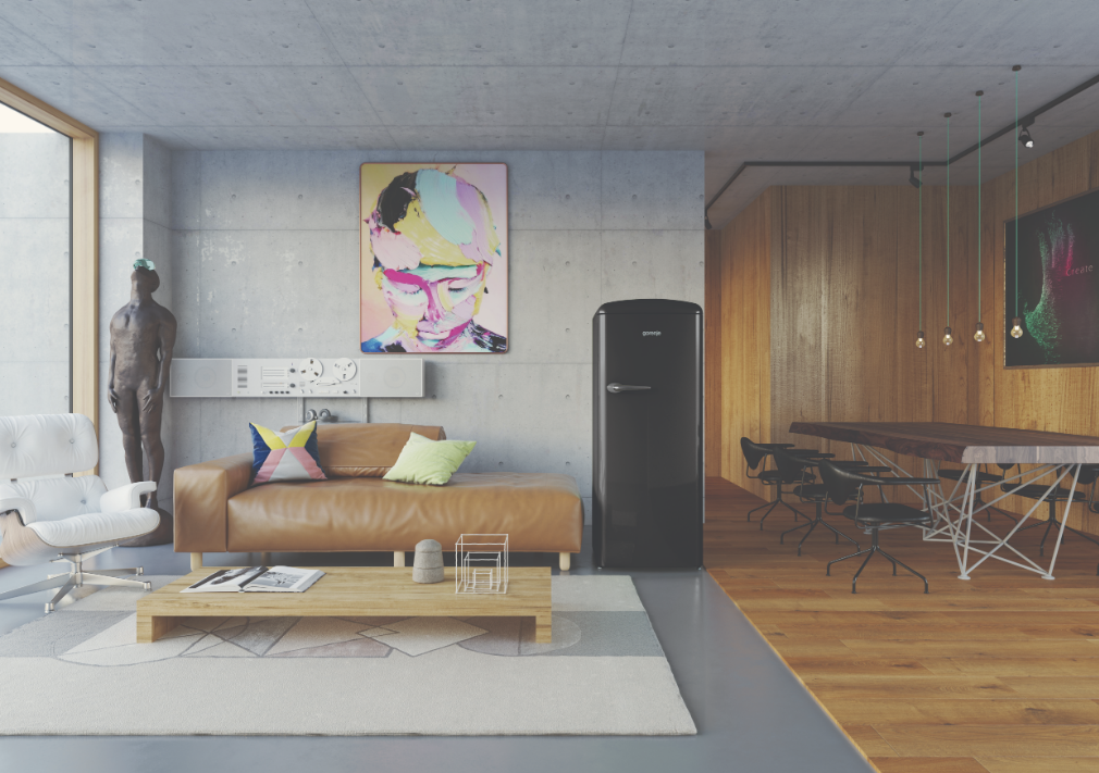 Nội thất Tủ Lạnh Gorenje Retro ORB153BK