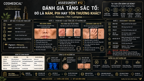 ASSESSMENT #12 — Đánh giá tăng sắc tố: đó là nám, PIH hay tổn thương khác?