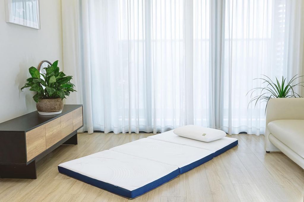 Nệm gấp 3 tản nhiệt vượt trội, giữ lưng thoải mái
