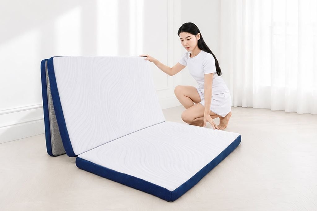 nệm gấp gọn tiện lợi tối ưu không gian phòng