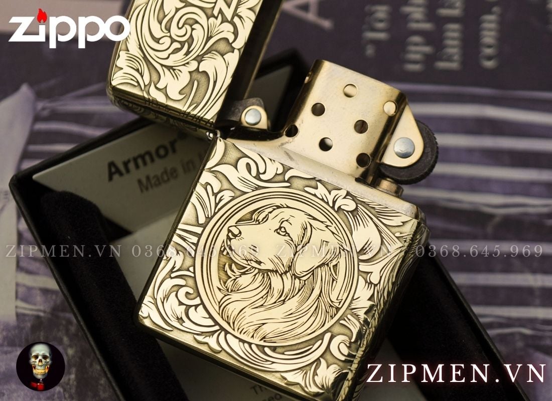 Zippo Armor Limited chủ đề 12 con giáp tuổi Tuất